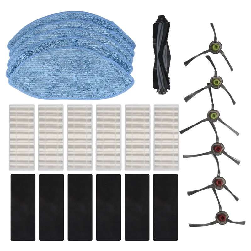 YCOC-For Ecovacs Deebot Ozmo U2 Dgn22 U2 Pro Robot Vacuum Cleaner Side Brush Main Brush Filter Mop Accessories Replacement