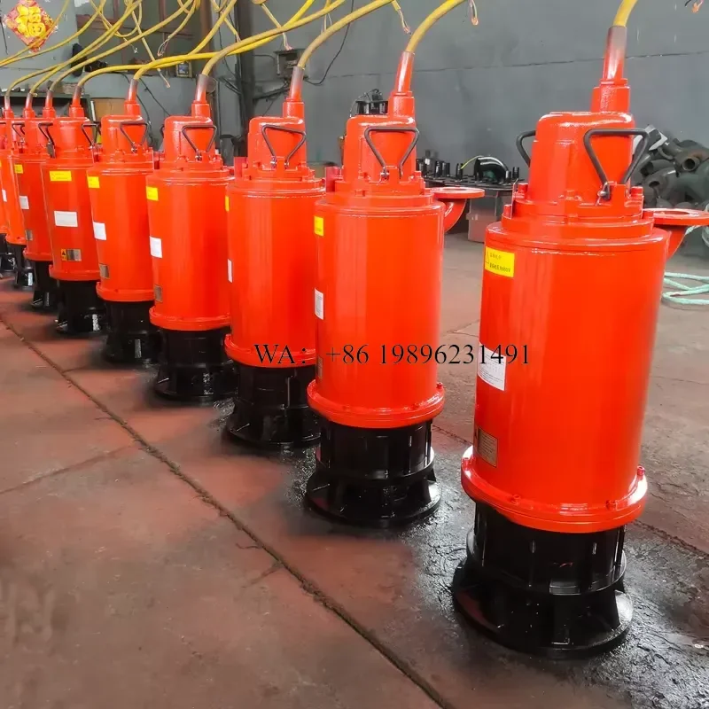 Wmwmnu for Gold Mine Explosion Proof High Lift Submersible Sewage Pump Efficient Centrifugal Cast Iron Motor Power Supply