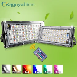 IP65 impermeável LED Flood Light, Street Reflector Spot Lamp, Iluminação exterior, RGB Floodlight, 50W, 220V, K