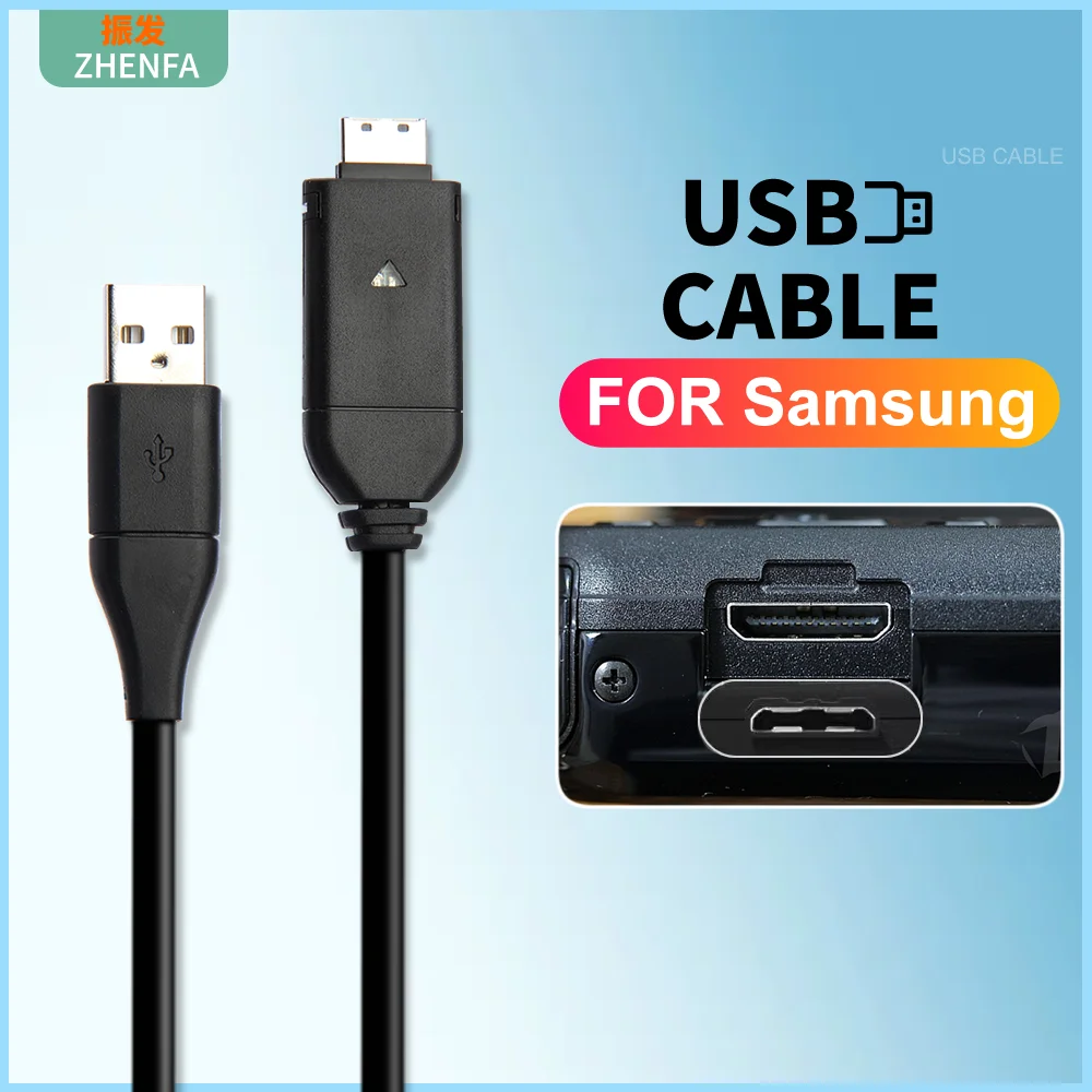 Zhenfa dla samsung kamera USB kabel do transmisji danych + ładowarka WB700 WB550 WB500 WB600 WB650 WB700 NV40 NV30 PL20 L100 PL120 PL150 ST70 ES70