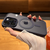 Luxury Magnetic Wireless Charge For Magsafe Case for iPhone 15 14 Plus 13 12 11 Pro Max Shockproof Soft Transparent Bumper Cover