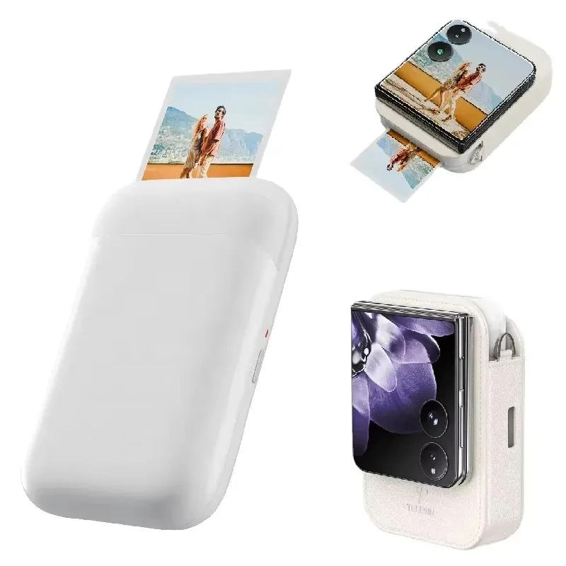 Portable Photo Printer 300dpi Wireless Bluetooth Mini Printer with ZINK Inkless Technology with Printer App