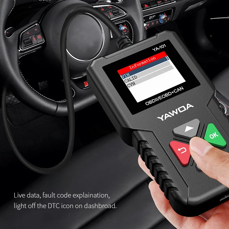 

Vehicle Code Reader Automotive OBD2 Scanner Auto Check Engine Light Test Diagnostic Tool Car Accessories CR3001 YA-101OBD2