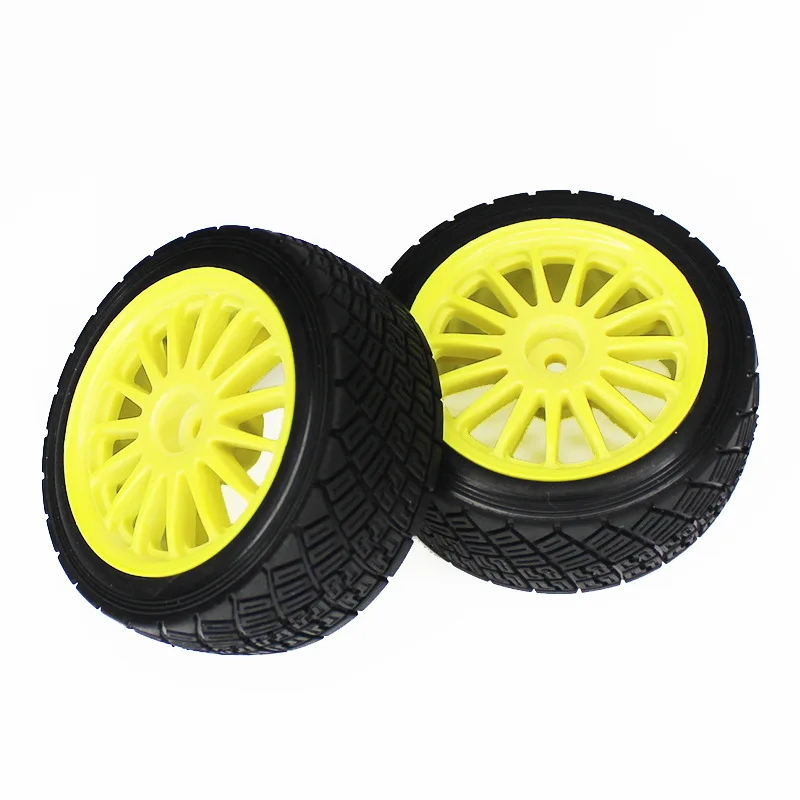 

4pcs all terrain off-road flat tire is applicable to 1/10 RC remote control vehicle HPI WR8 HSP 94177