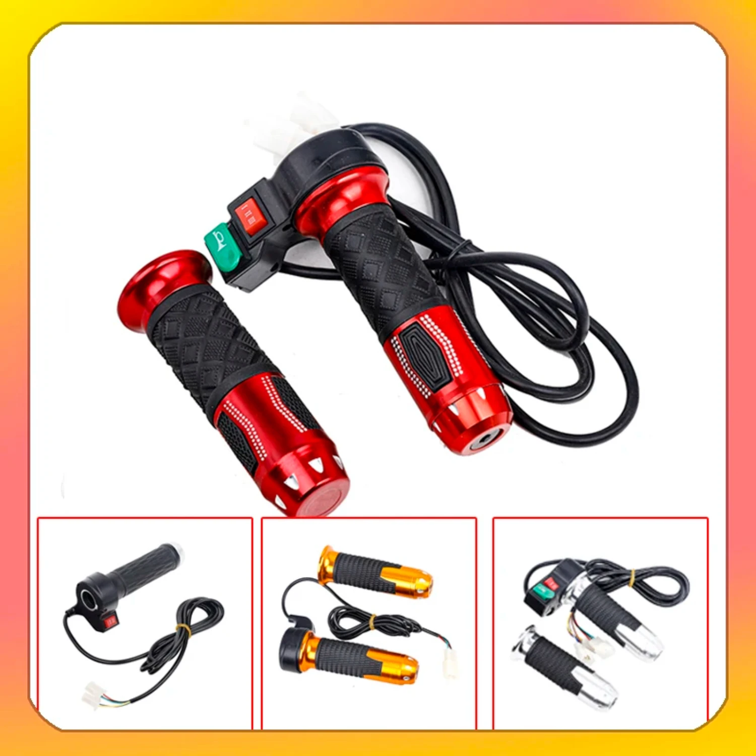 New Bicycle High Medium Low Speed Forward Reverse ABS Throttle Acceleration Handle EBike Twist Throttle Parts