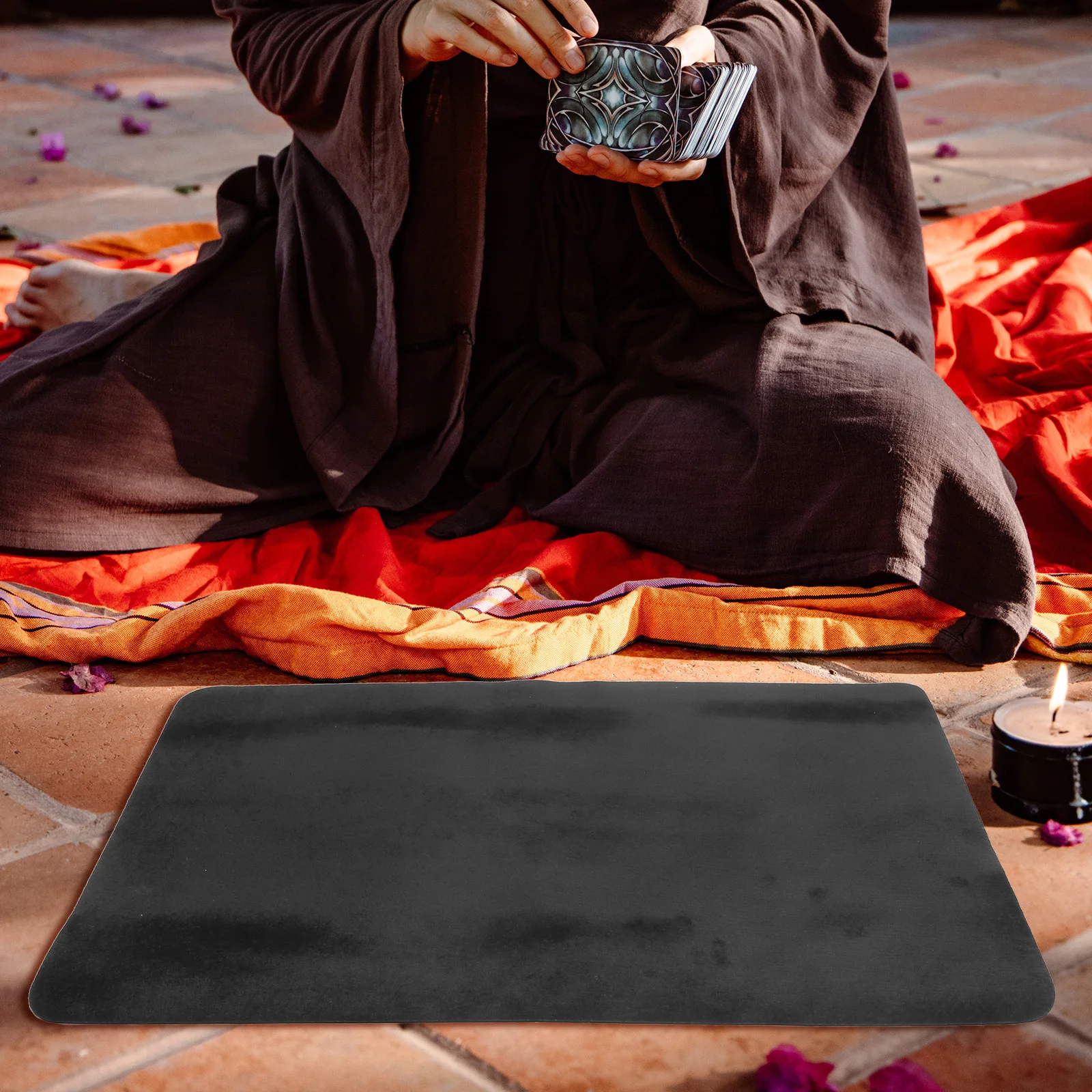 Tapete mágico 41x31cm, tapete de pôquer, adereço antiderrapante, efeitos incríveis, cartão de jogo, adereço para festa, adereços de mágica