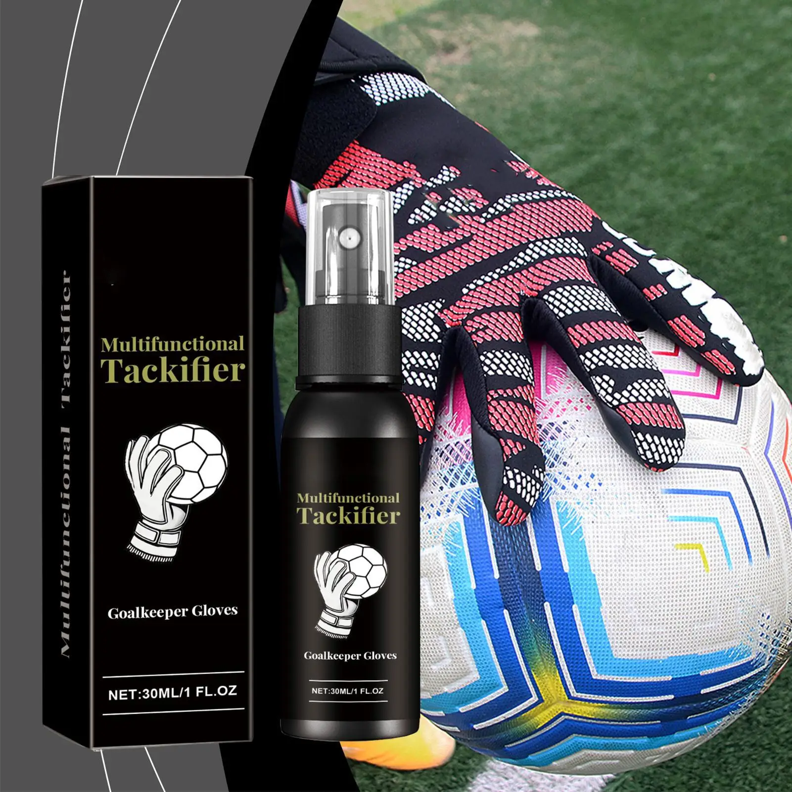 

Safe Gentle Sports Hand Grip Spray Multifunctional Goalkeeper Glove Care Spray for Grip Enhancing Washing & Protection