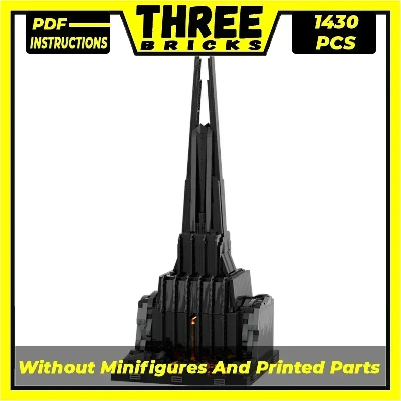 Moc قوالب بناء الفيلم الدائري الشهير القلعة العسكرية السوداء التكنولوجيا وحدات كتل هدايا عيد الميلاد اللعب لتقوم بها بنفسك مجموعات الجمعية