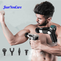 JianYouCare LCD Electric Massage High frequency Fascia Gun Muscle Body Relax Pain Relief Neck Relaxation Therapy Gun for fitness