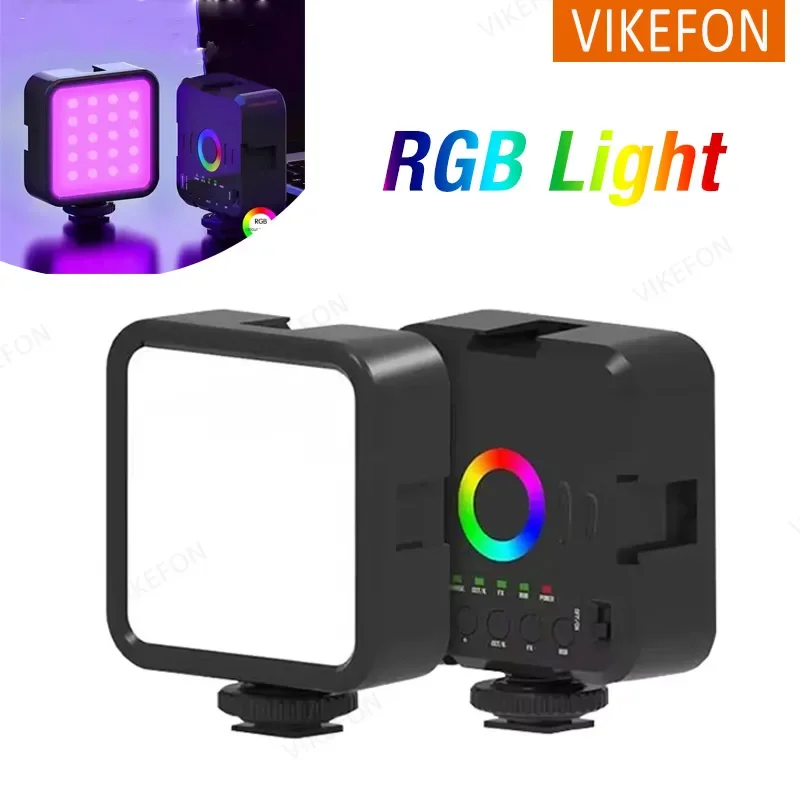 

Multifunctional Portable RGB Fill Light Outdoor Photography Selfie Light 1200mAh for All 1/4 Screw Hole Stand Type C Charging