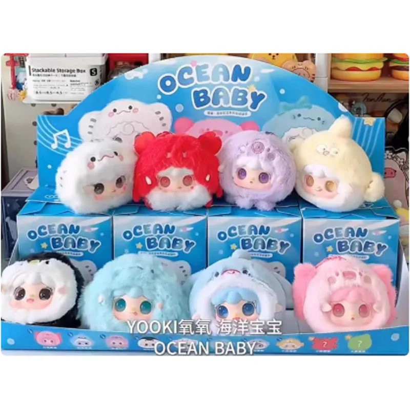 

Genuine Yooki V6 Ocean Baby Vinyl Series Blind Box Eyes Immovable Doll Pvc Mystery Box Backpack Pendant Children Girl Gift Toys