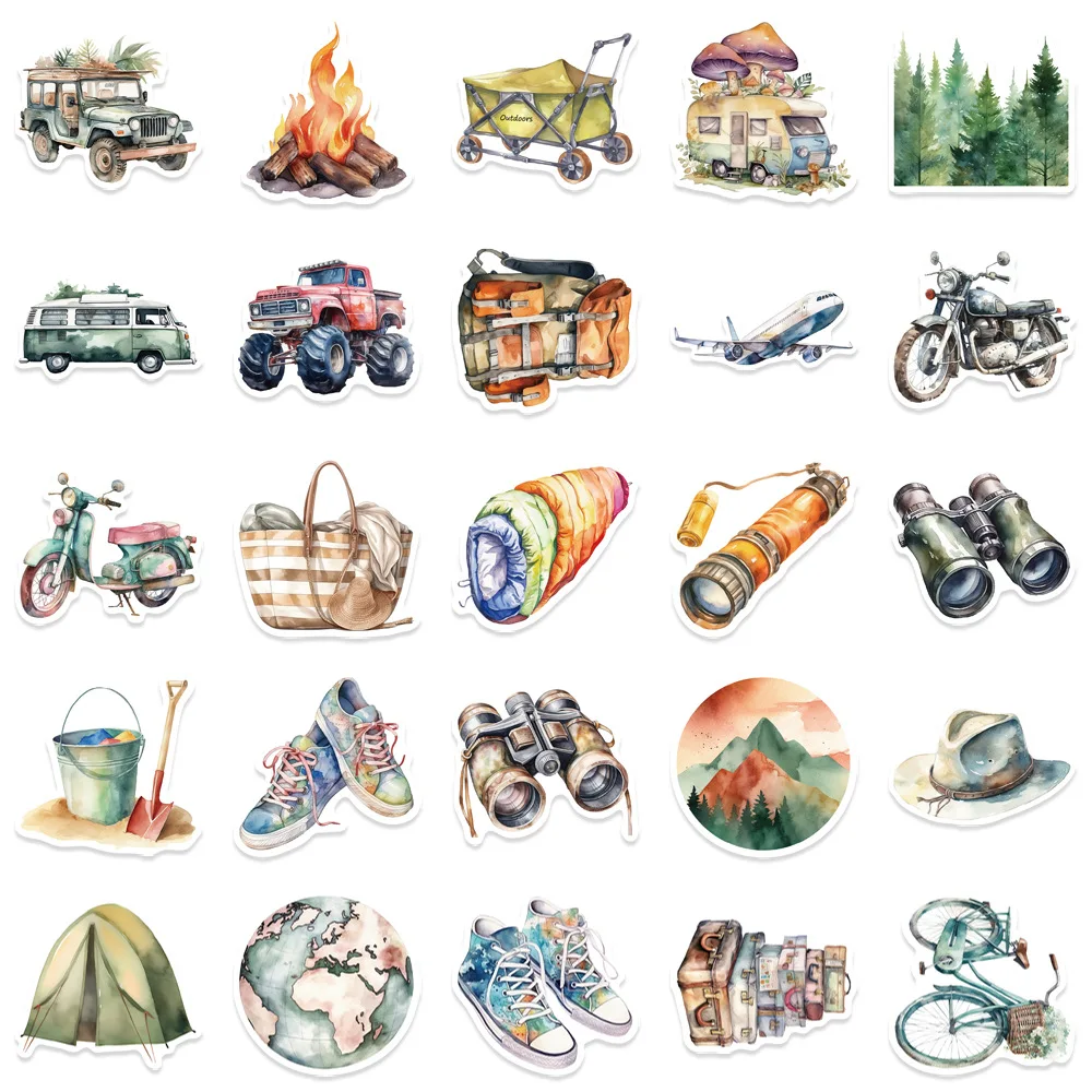 10/30/50Pcs Outdoor Sport Waterproof Graffiti Sticker Aesthetic Decorative Luggage Laptop Phone Diary Scrapbook Kids Stickers