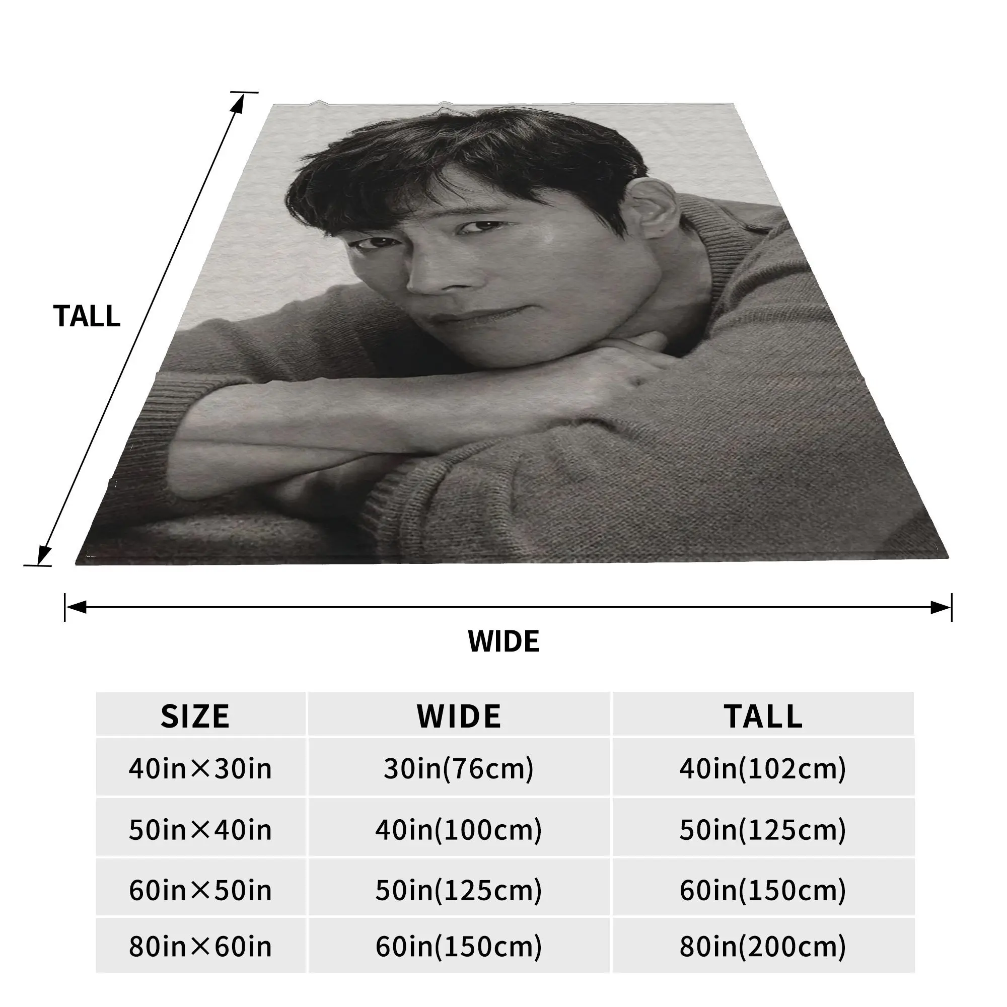 Lee Byung Hun Actor Blanket Multi-function Flannel Sofa Throw Blanket for Home Bedroom Travel Throws Bedspread Quilt