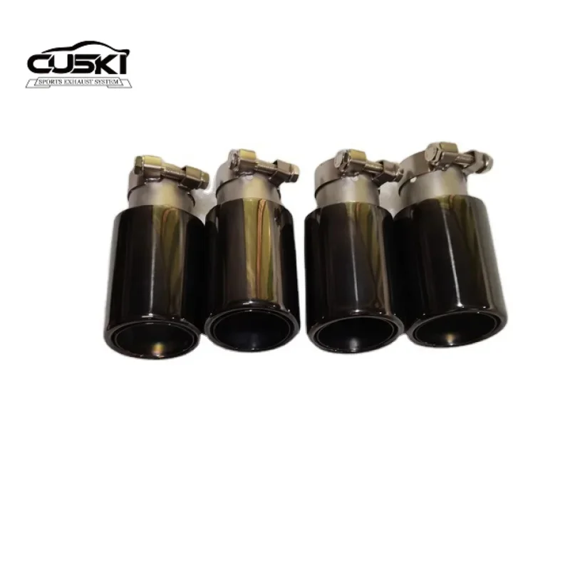 Excellent black stainless steel 3.5-inch exhaust tip muffler tip exhaust system for a wide range of vehicle models