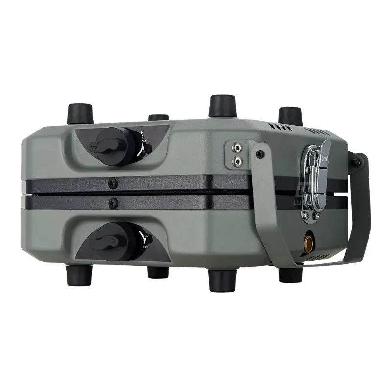 

Two-Burner Ceramic Cooktop Portable Cast Iron Outdoor Stove for Household Car Hotel Rated Class a Electric Power Source