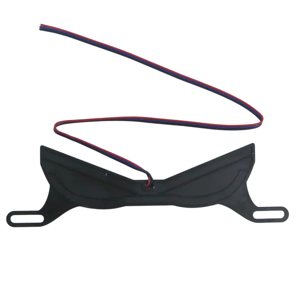 Motorcycle LED Snake Eye Demon Eye Light Ice‑Blue With Red Flash Strobe Effect Modified Decoration Lamp Accessory