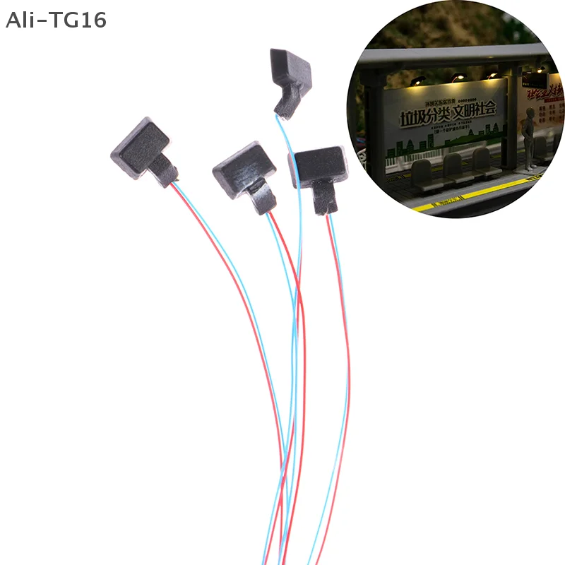 1 قطعة 3 فولت Led الأضواء نموذج 1:87 Ho مقياس Diorama في الهواء الطلق لوحة مصباح لتقوم بها بنفسك نموذج صنع لتخطيط بناء العمارة #1