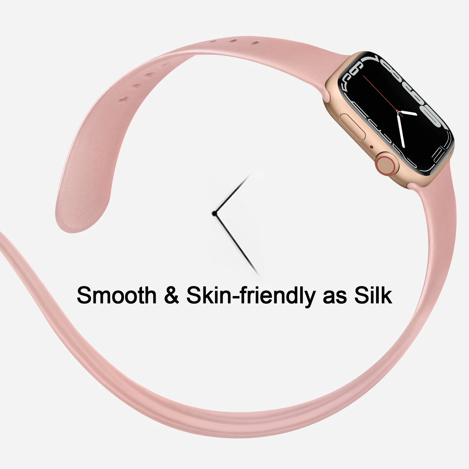 Zachte TPU Horlogeband Voor Apple Watch Band 44Mm 40Mm 45Mm 49Mm 41Mm 38Mm 42Mm Band Voor Iwatch Ultra 8 7 6 5 4 3 2 1 Se Armband