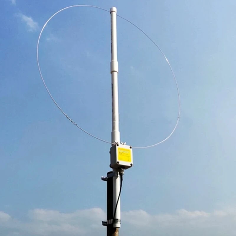 K180WLA Active Loop Broadband Receiving Antenna 0.1MHz-180MHz 20dB SDR FM Radio Antenna LOOP Small Loop HF