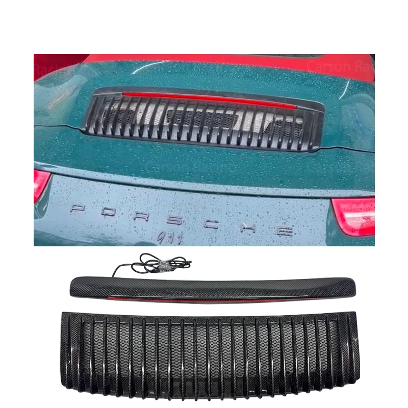 

911 991.1 2012-2016 Комплект кузова из углеродного волокна, светодиодные фонари, новая модель, задний спойлер, крыло, задние ворота, багажник, крышка, спойлер