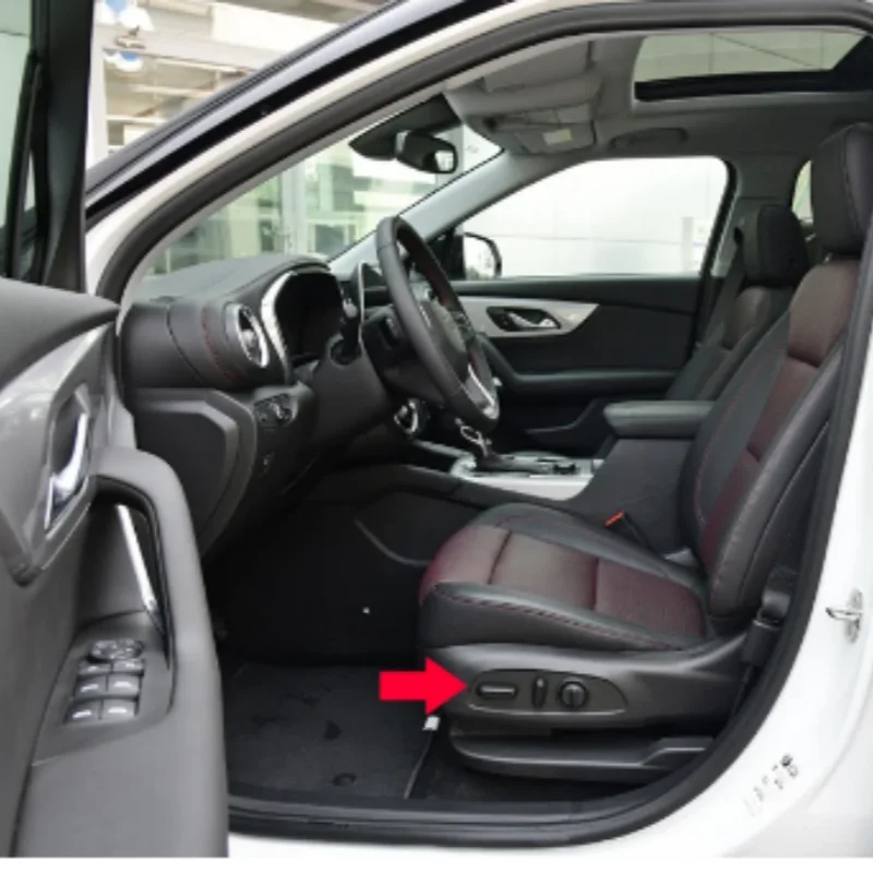 

For Chevrolet Blazer 2019-2021 Carbon fiber style headlight adjuster/Seat adjuster switch trim automotive accessories