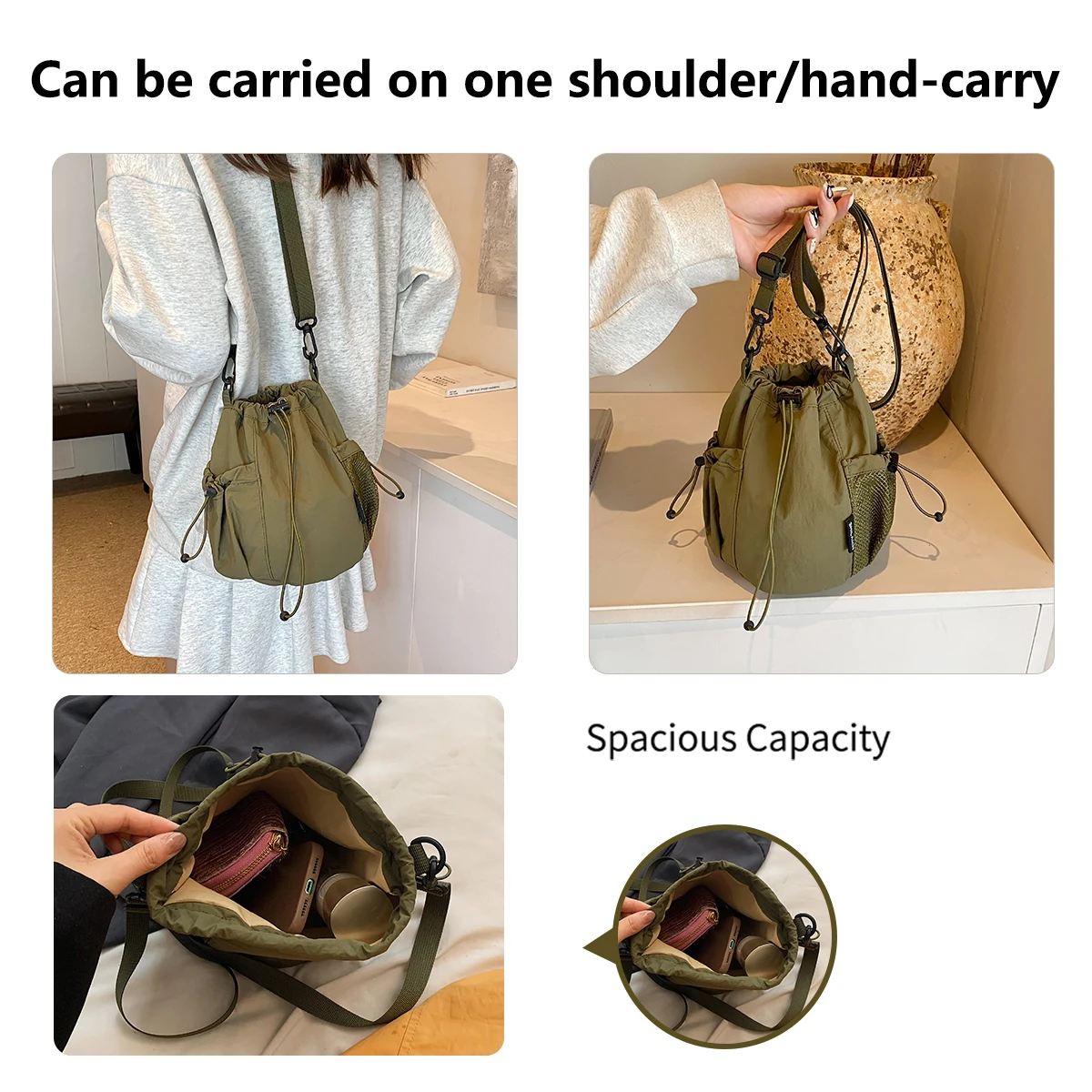 K-Style Niche Nylon Bag for Women 2025 Lightweight and  display picture 3