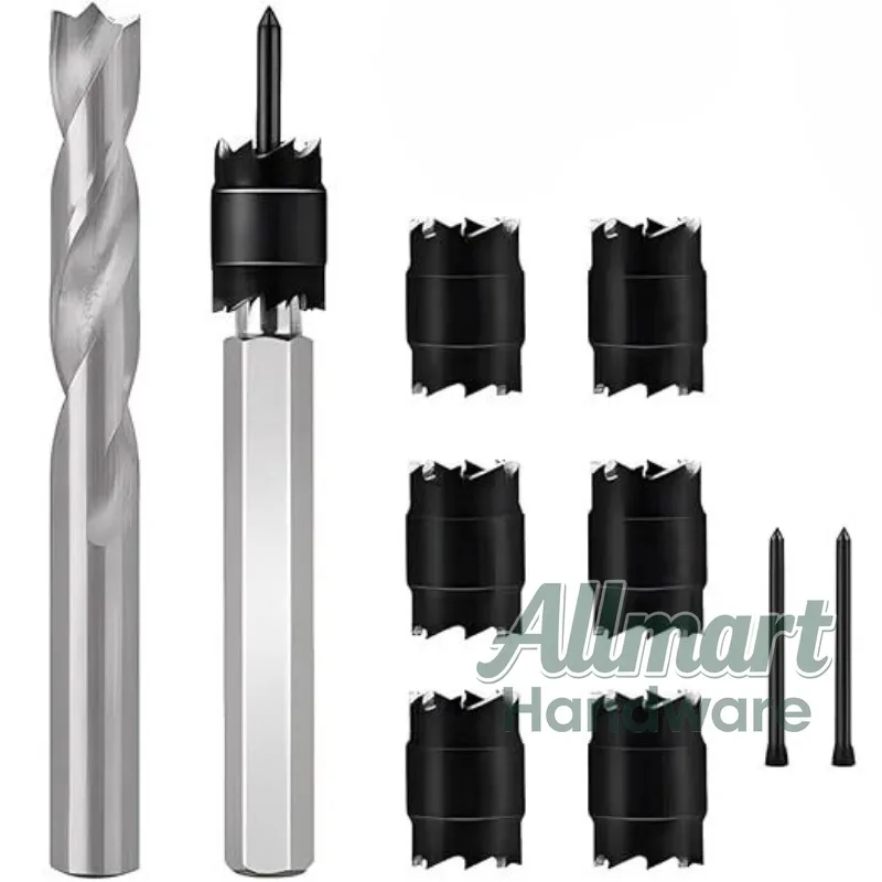 

10Pcs Double Sided Spot Weld Cutter Set, 3/8"& 5/16" High Speed Steel Rotary Spot Weld Cutters for Auto Body Repair