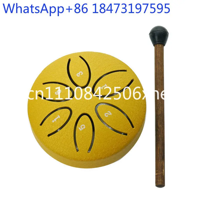 Hand Disc Drum 432Hz Ethereal Drum Hand Disc Small 3 Inch Mini Drum Simple Entry Instrument