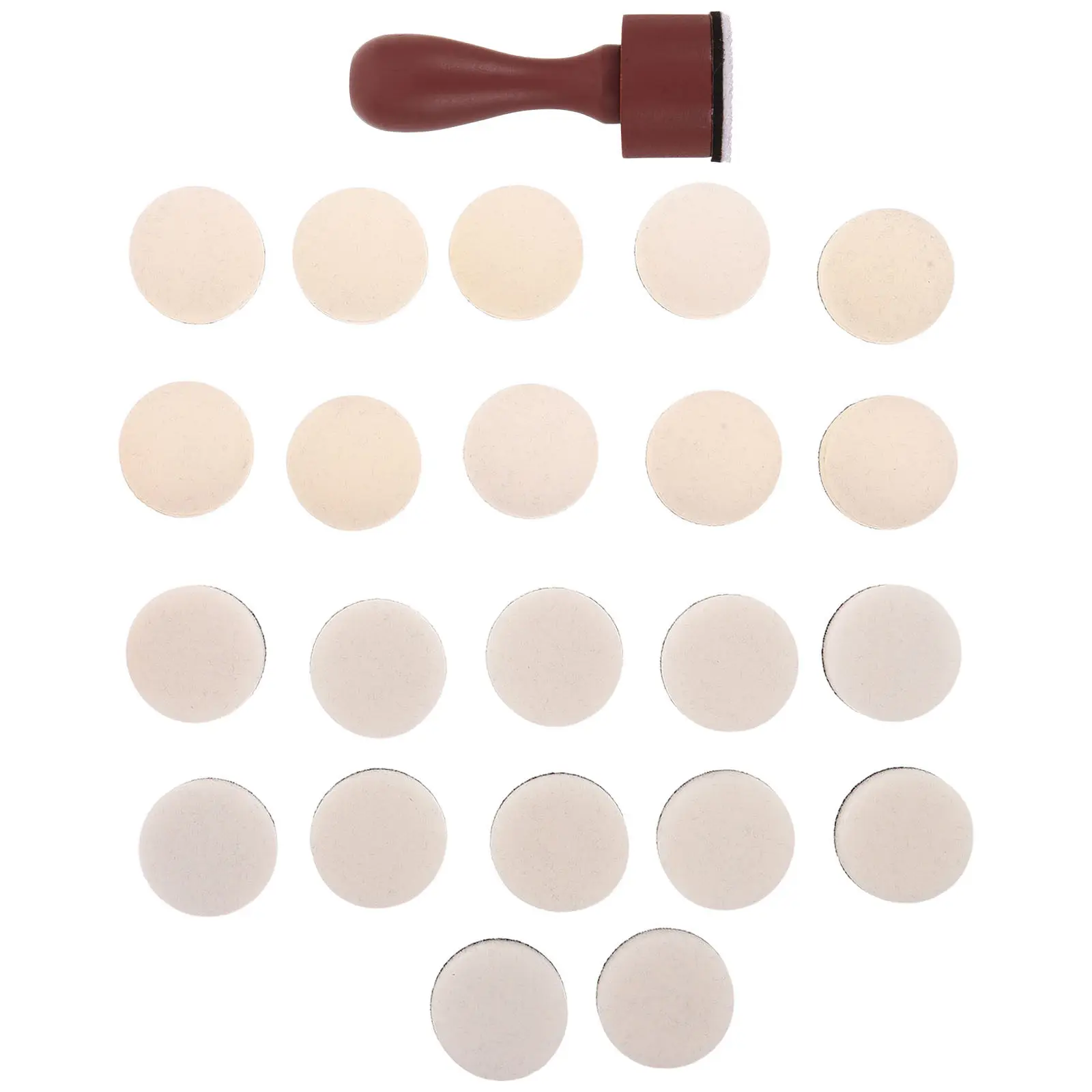 1Set Mini Round Ink Blending Tool with 12 Flat 10 Domed Foam Refills for Distress Ink Pads Craft Blending Scrapbooking Art