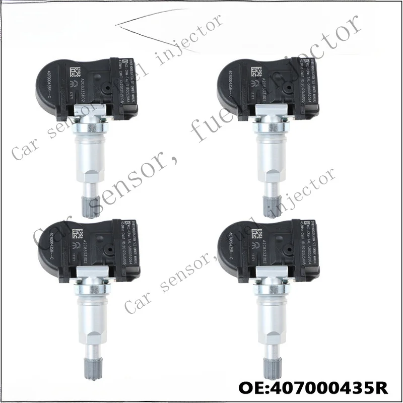 Q+ 4X TPMS Tire Pressure Sensor 407000435R FOR Renault Fluence Gran Laguna Megane