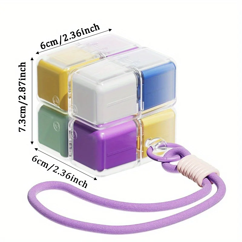Large Weekly Pill Organizer with 8 Detachable Compartments, Portable Supplement Pill Storage, Daily Pill Box for Home and Travel