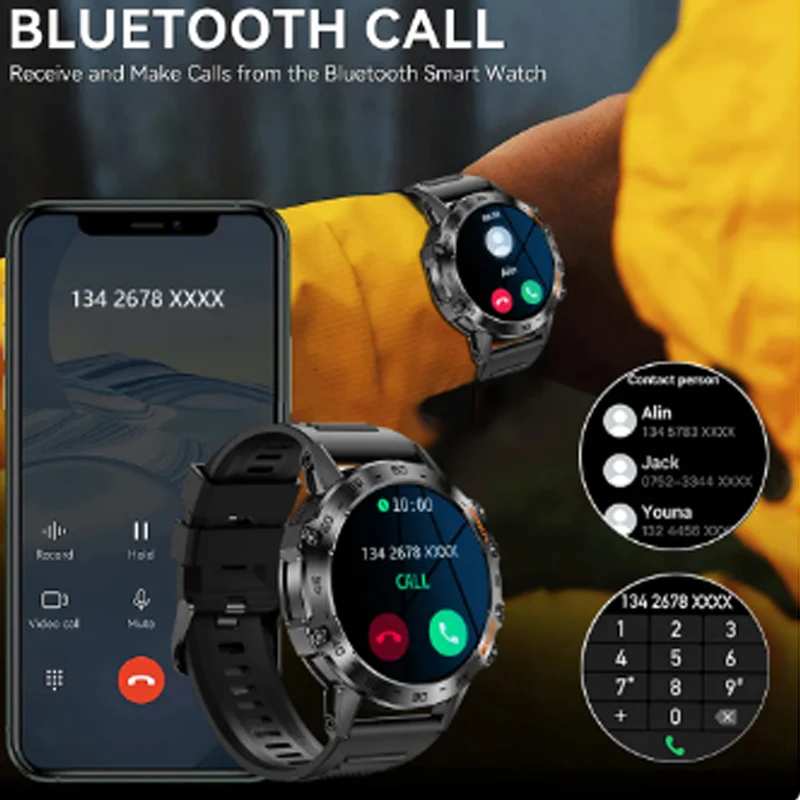 Smartwatch Bluetooth-Anruf für Umidigi C1 Max, G1 Max Oppo A54 A74 Männer Frauen kabelloses Laden benutzer definierte Uhr Gesicht Herzfrequenz