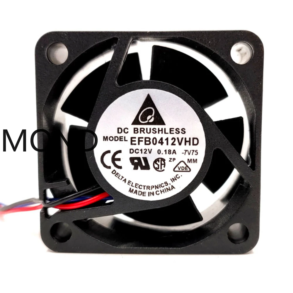 Delta EFB0412VHD 4020 4CM 12V 0.18A Dual Ball Switch Durable Fan Switch 1U/2U Server Cooling Fan