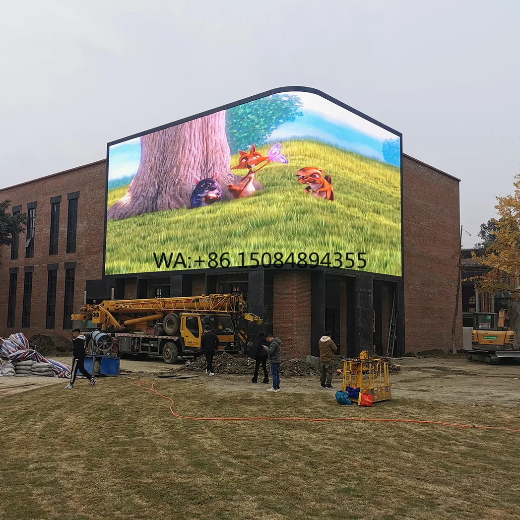 

P6 Full Color Outdoor LED Video Wall Display Screen IP65 Waterproof High Brightness 160 Viewing Angle Durable Outdoor Fixed