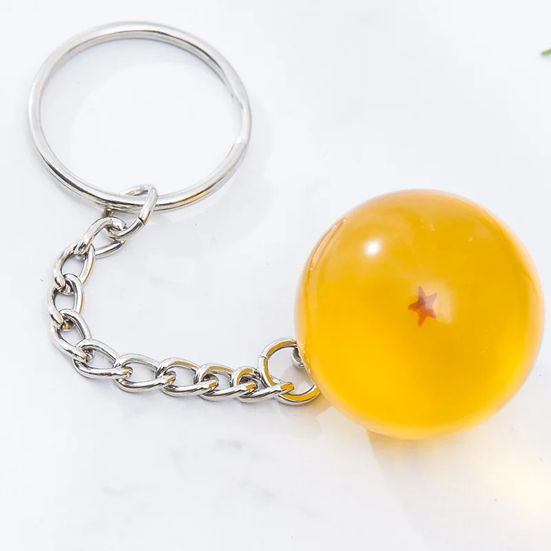 Anime Dragon Ball Series Keychain Charms Accessories 7 Star Dragon Balls Cosplay Keyring Pendant Holder Decor Toys Kids Gift