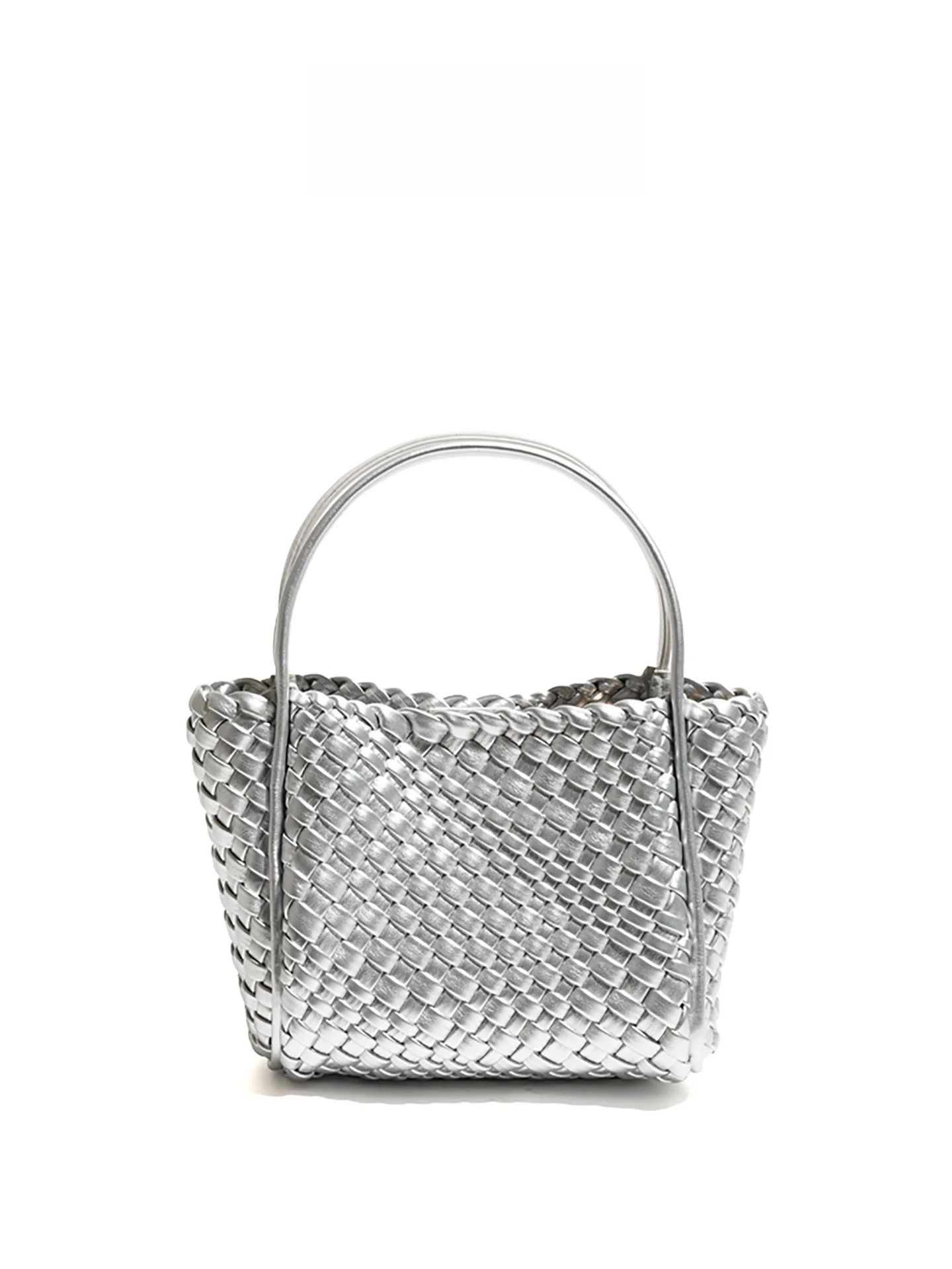 

Серебряная тканая сумка Ele, корейская сумка Sle, корзина, сумка через плечо, роскошный коврик, высококачественная сумка Sensation Market