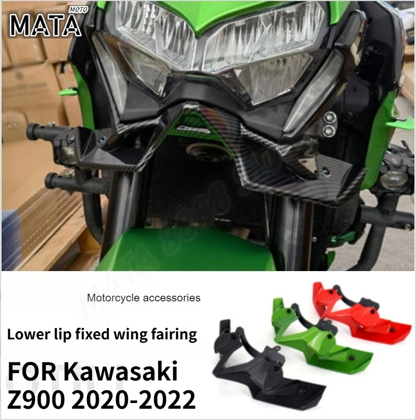 

Suitable for Kawasaki Z900 Motorcycle Modification Accessories Front Spoiler Fairing Lower Lip Air Fixing Wing