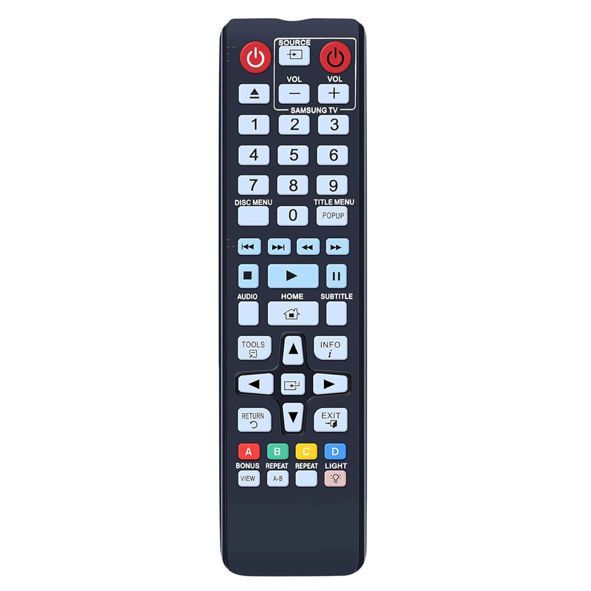 New Replacement Remote Control For Samsung BD-J5500 BD-D5100 BD-D5100/ZA BD-D5250C/ZA Blu-ray DVD Player