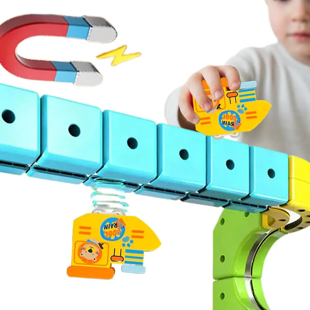 Anti-Gravity Mini Magnetic Train Toy Set for Kids - Block Tracks Train Railway Model Children's Educational Building Game Gift