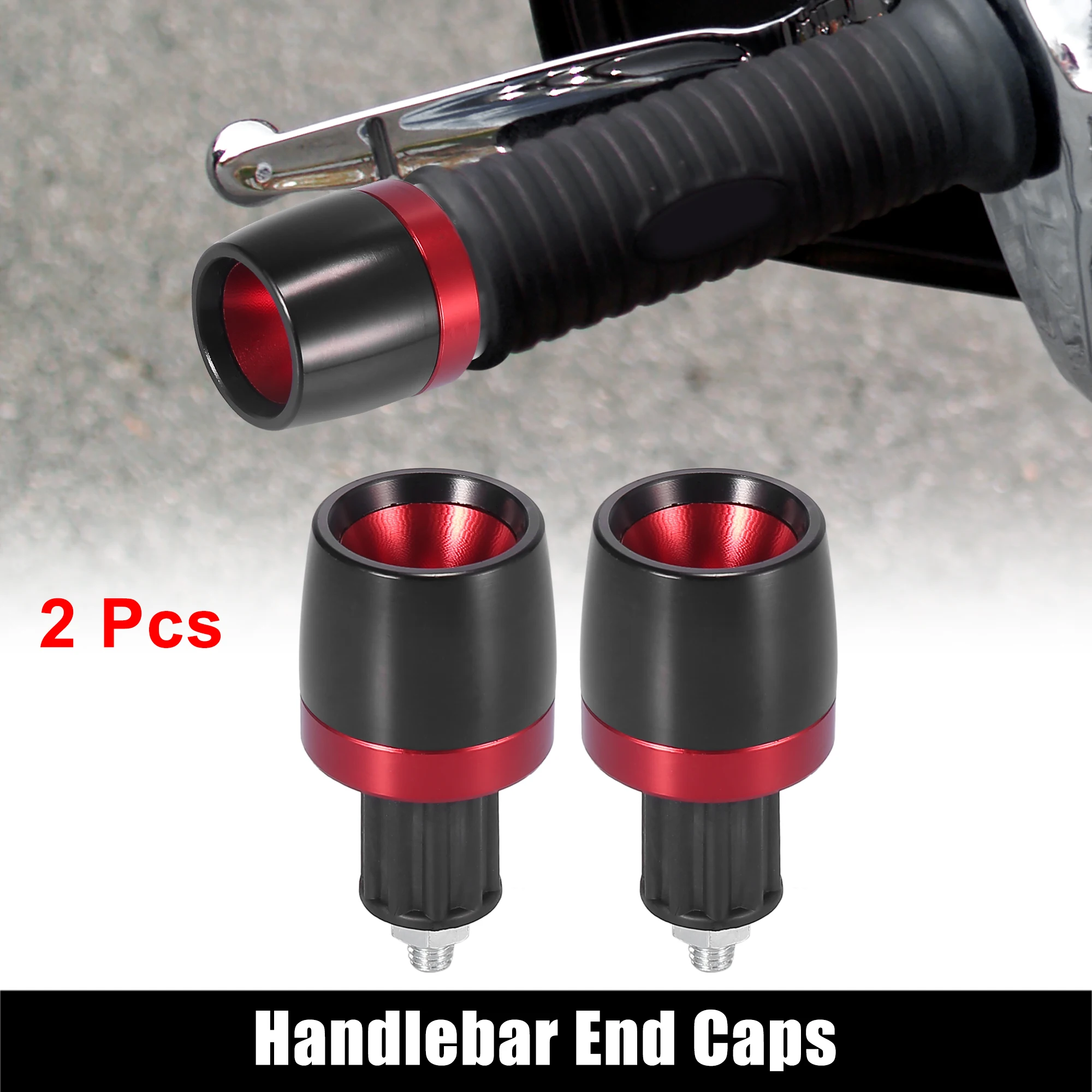 

Motoforti 2pcs Universal 18mm Handlebar Hand Grips Caps Plug Bar End CNC Aluminum Alloy for Motorcycle Accessories Replacement