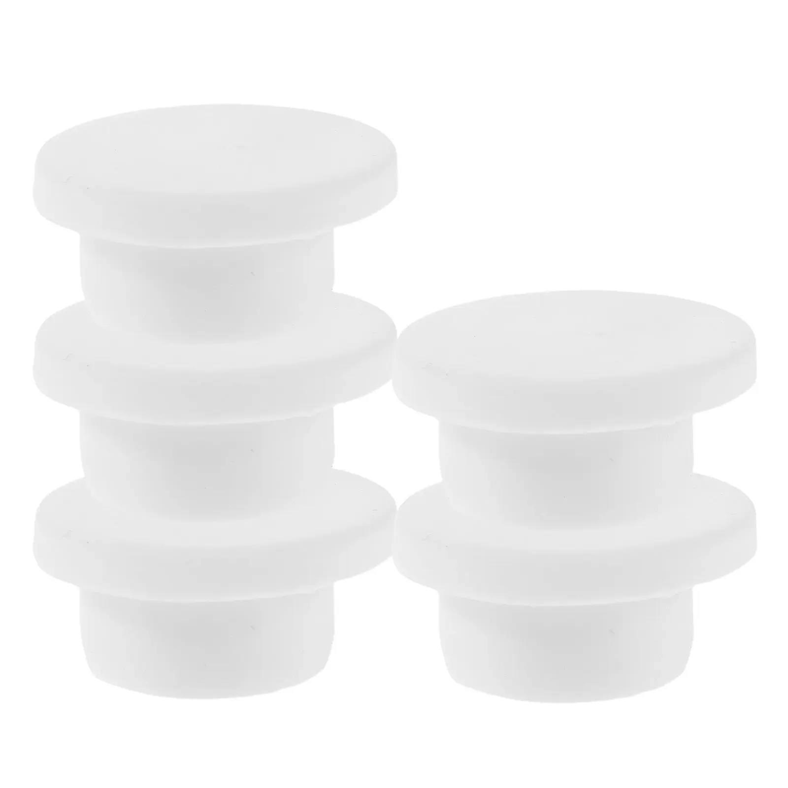 

5Pcs Silicone Bathtub Overflow Plug Round Reusable End Cover for Tub Washbasin Sink Drain Hole Leak Prevention High Temp