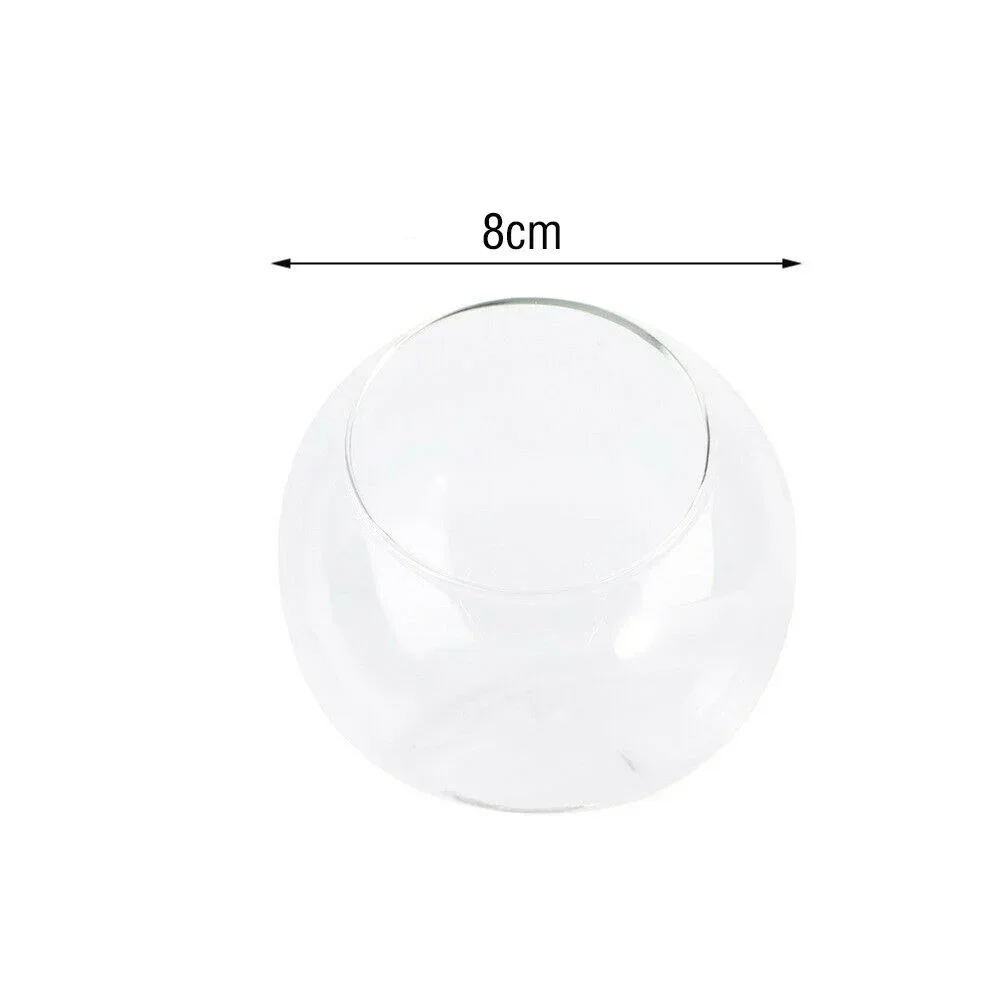 Home Decor Vases Bauble Balls Glass 8/10/12/15CM Circle Clear Creative Fish Tank Terrarium Container Flower Pot