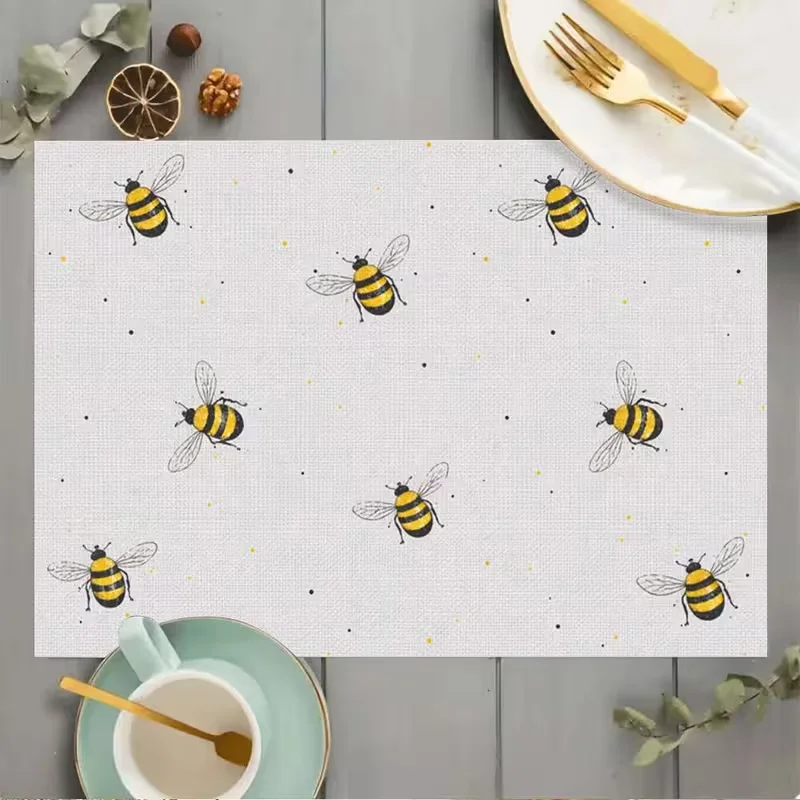 Modern Grey Curved Geometric Placemat Gradient Overlapping Arc Pattern Table Pad Minimalist Chic Design Daily Desktop Decor
