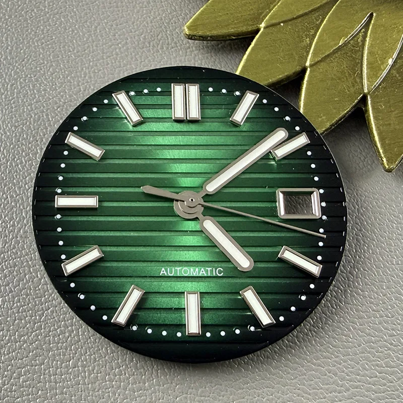 Customized 30.5mm NH35 Dial Green Luminous Nautilus Dial For NH35 NH36 4R 7S Movement Men Watch Modification Accessories