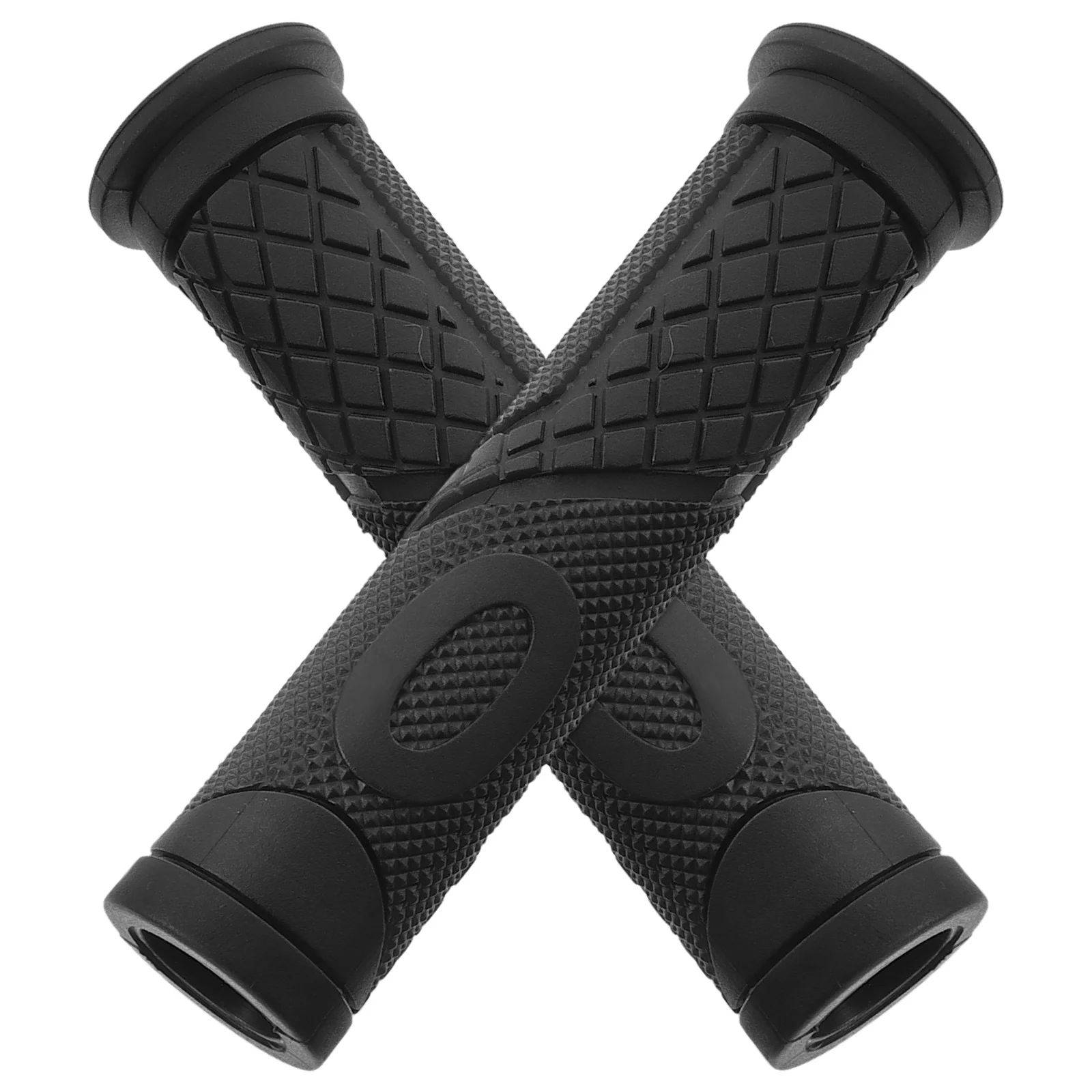 

1Pair Bicycle Handlebar Grips Rubber Comfortable Non-Slip Handle Cover for Bikes Scooters Motorcycles Mountain Bike Handle