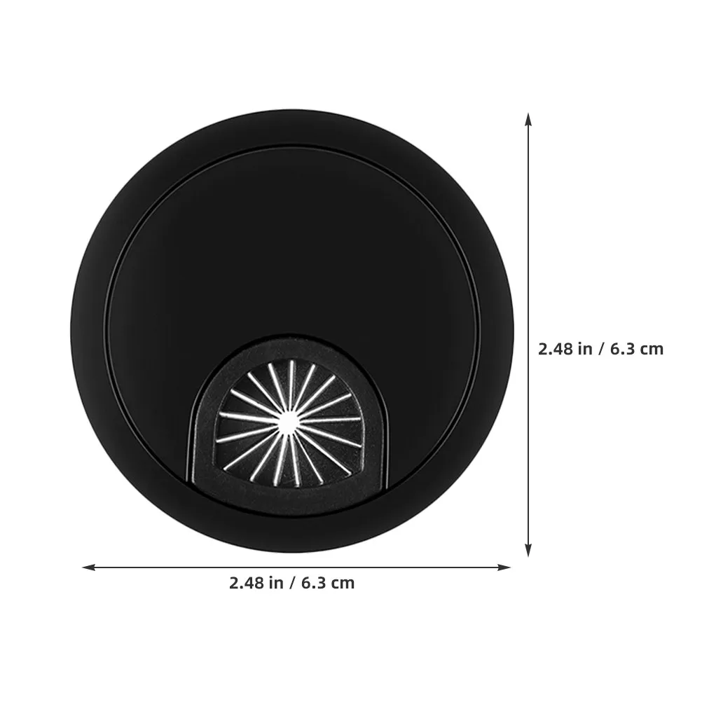 3Pcs Desk Grommet Set Zinc Alloy Round Cable Hole Cover for Computer Desk Wire Management Desktop Cord Organizer Table Hole