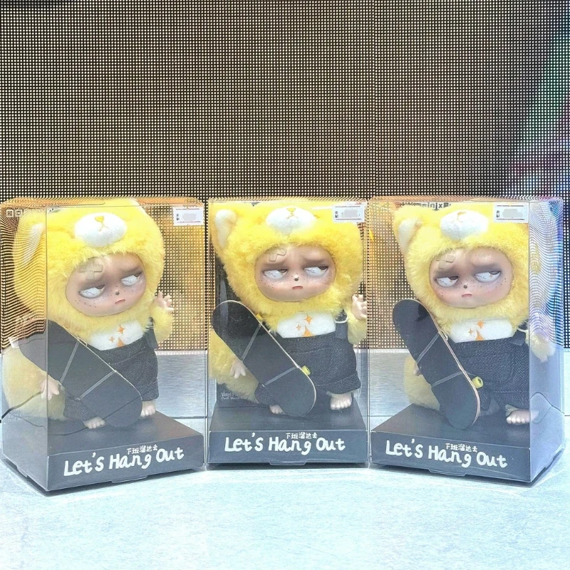 

Плюшевая кукла Grumpipi из серии Let's Hang Out: Милая лисичка на скейтборде с виниловым лицом, коллекционная художественная игрушка, подарок для фанатов на день рождения