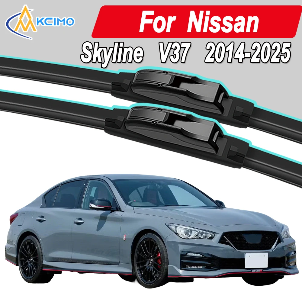 

Silicone Car Wiper Blades for Nissan Skyline V37 2014-2025 - All Weather Silent Wiper Blades, Quick Release Clip