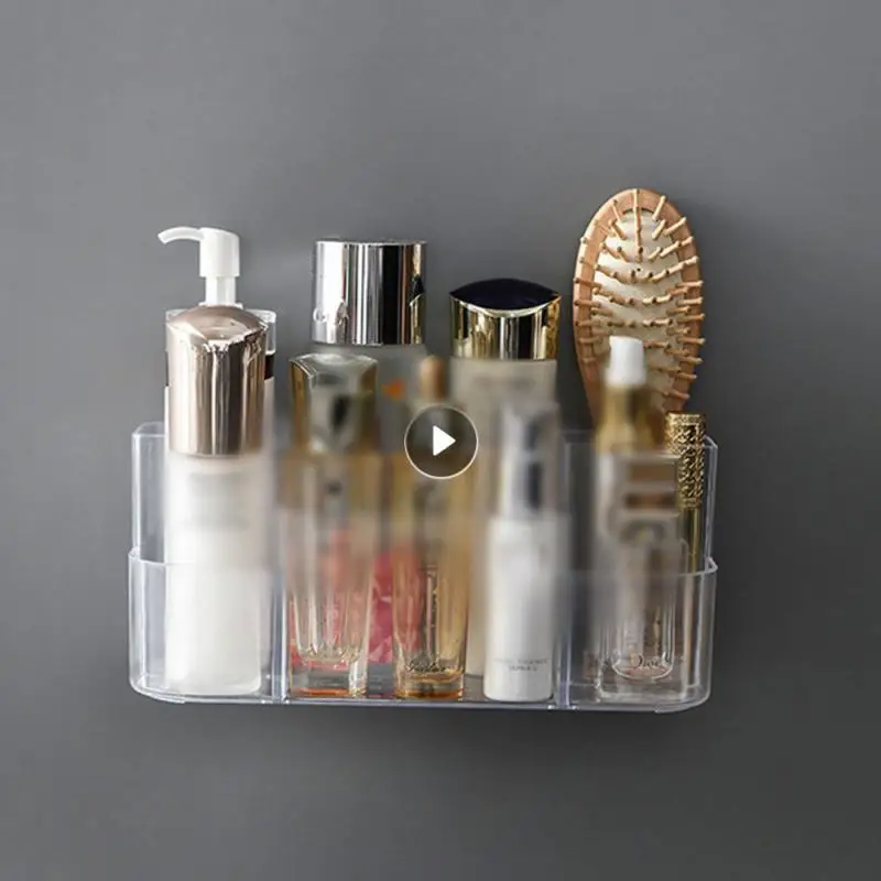 

Ps Makeup Container Home Storage Tools 26x11x11cm Makeup Organizer Wall Mounted Kitchen Accessories Organizing Rack Nordic