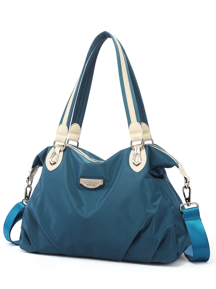 FouEisWomen-Sac de grande capacité pour femme, style avocat, fourre-tout femme, Oxford étanche, sac à fermeture éclair, sac messager décontracté,